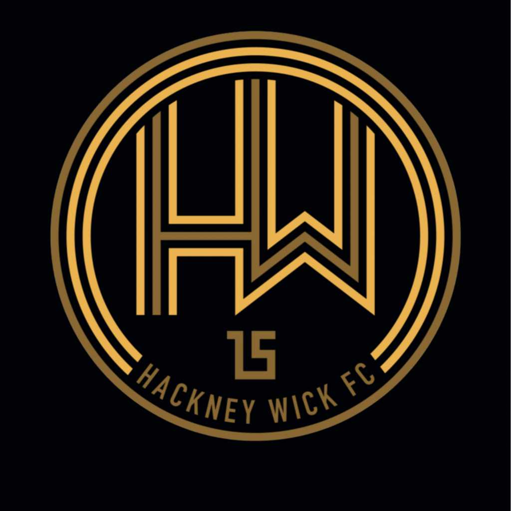 Bobby Kasanaga's Journey: A picture of Hackney Wick FC logo, which Bobby founded 