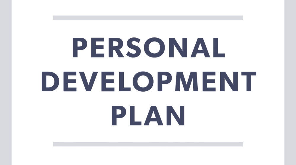 Personal Development Plan
