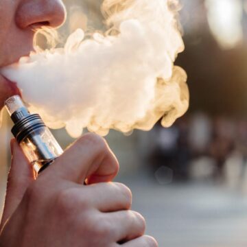 Teenager smoking contributing to nicotine addiction