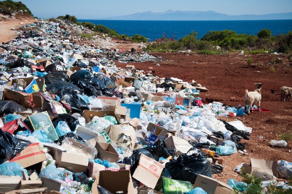 Trash area
