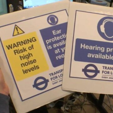 Images of TFL services guidelines.