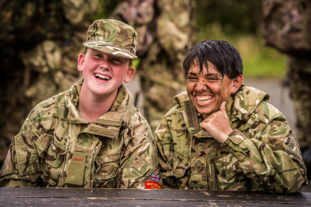 Young people in training, as a part of young cadets Expansion