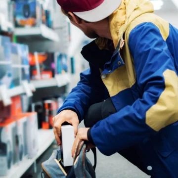 A young person stealing- showcasing Kleptomania in the act