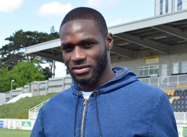 A picture of Immanuel Perry in his football days, before pursuing a career in football scouting.