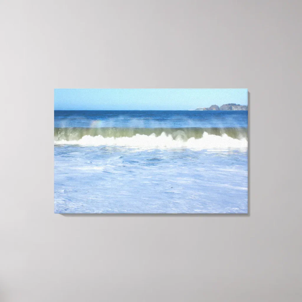 Rainbow Ocean Wave Triptych Wall Art