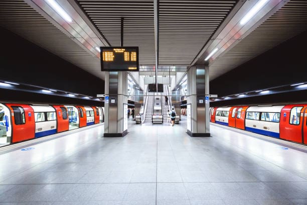 the London underground, with London tube fares and its service set to increase in march 2026