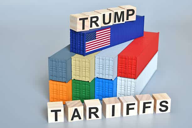 A poster showcasing tariffs 