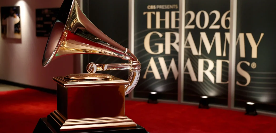 A poster for the 2026 Grammys