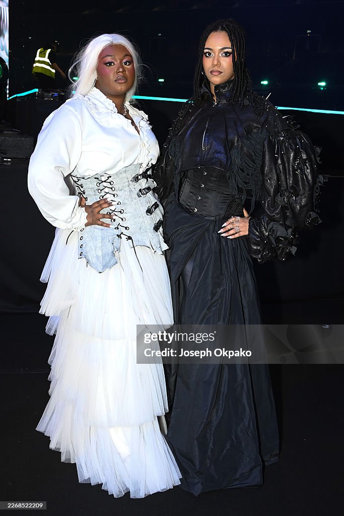MANCHESTER, ENGLAND - MARCH 26: Nyrobi Beckett-Messam and Chaya Beckett-Messam of Alt Blk Era pose during the 2026 MOBO Awards at Co-op Live on March 26, 2026, in Manchester, England. (Photo by Joseph Okpako/Getty Images for MOBO)