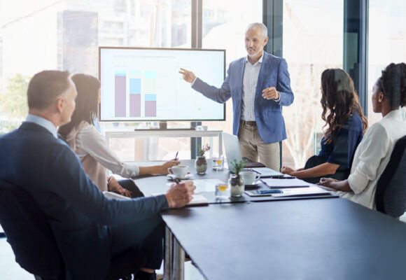 A leader in the boardroom