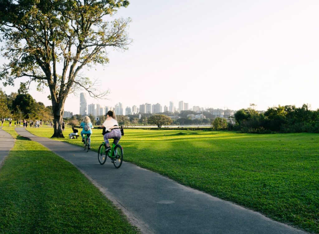 Cycling is also working out