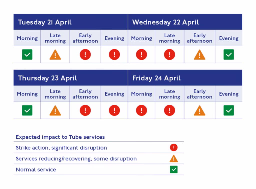 Tube Strikes London Underground