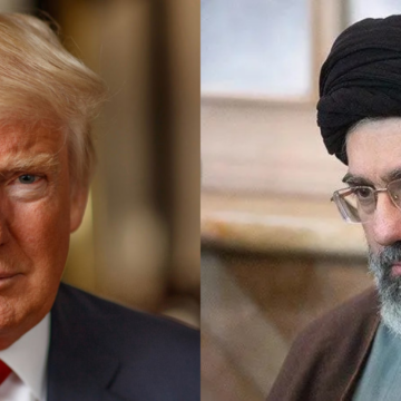Photograph of Donald Trump and Mojtaba Khamenei