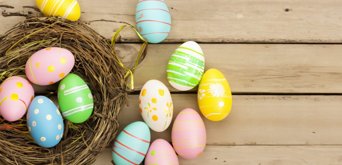 photo of easter eggs