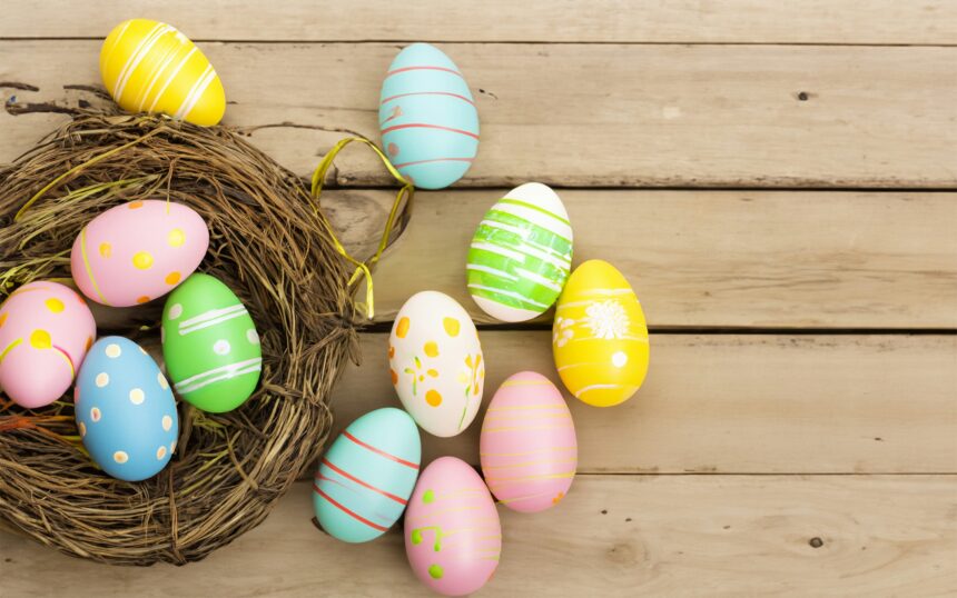photo of easter eggs