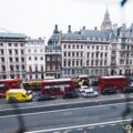 Photoraph of traffic in london with TFL busses