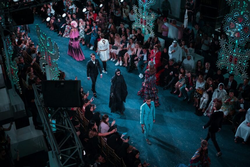 Photograph of a fashion runway