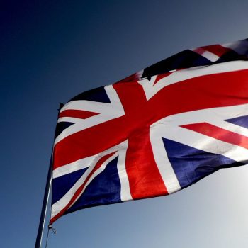UK flag representing the nation's drop in the UK happiness ranking 2025