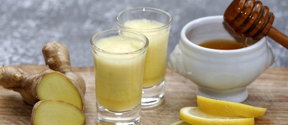 A picture of a ginger drink