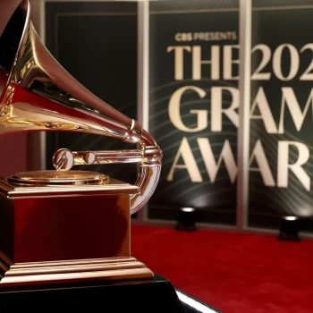 A poster for the 2026 Grammys