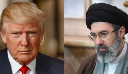 Photograph of Donald Trump and Mojtaba Khamenei