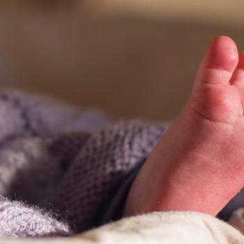 A baby's foot