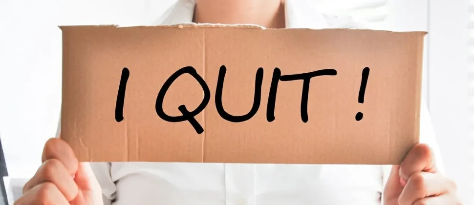 Young Gen Z employee resigning from job — Gen Z quitting jobs trend
